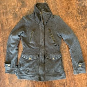Billabong gray zip up sweatshirt/jacket